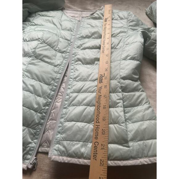 Hugo Boss woman Packable Lightweight Puffer down Jacket sage green gray white xs - Picture 3 of 16